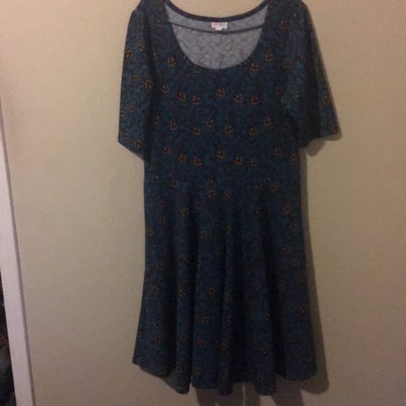 Plus Size LuLaRoe floral print dress size 3xl - Picture 1 of 6